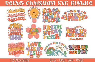 Retro Christian SVG Bundle Cut file SVG Freeling Design House 