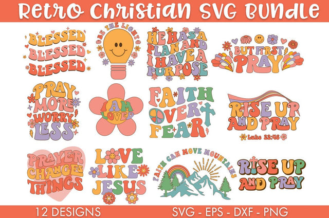 Retro Christian SVG Bundle Cut file SVG Freeling Design House 