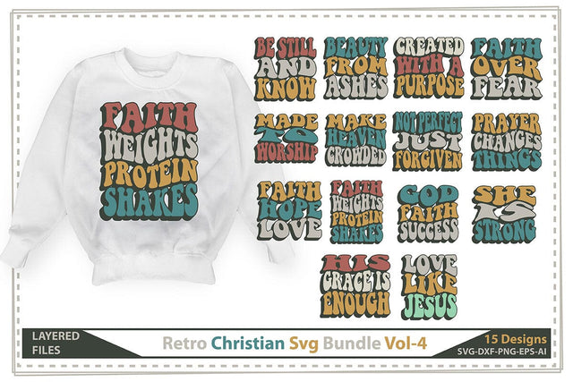 Retro Christian Svg Bundle SVG shah alam 