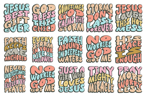 Retro Christian t-shirt Design Bundle, Retro Faith Bundle, jesus SVG Bundle SVG orpitasn 