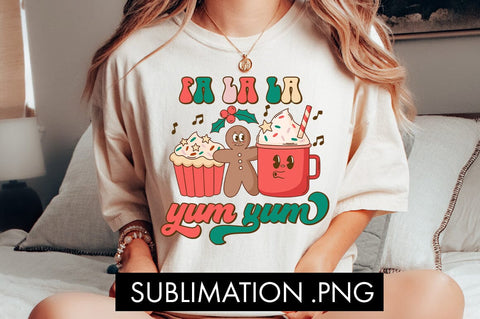 Retro Christmas Baking Sublimation PNG Bundle Sublimation Freeling Design House 