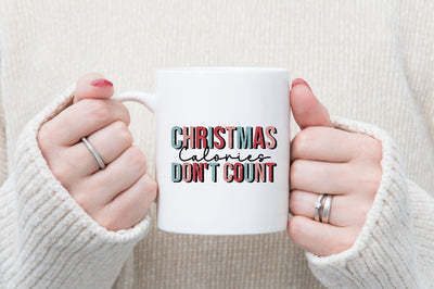 Retro Christmas Calories don't count SVG SVGista 