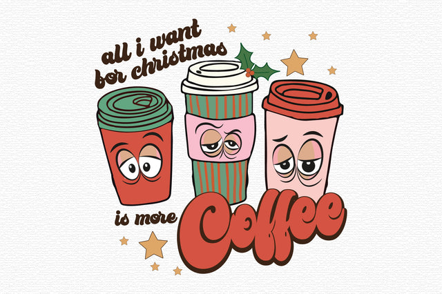 Retro Christmas Coffee Sublimation Sublimation designartist 
