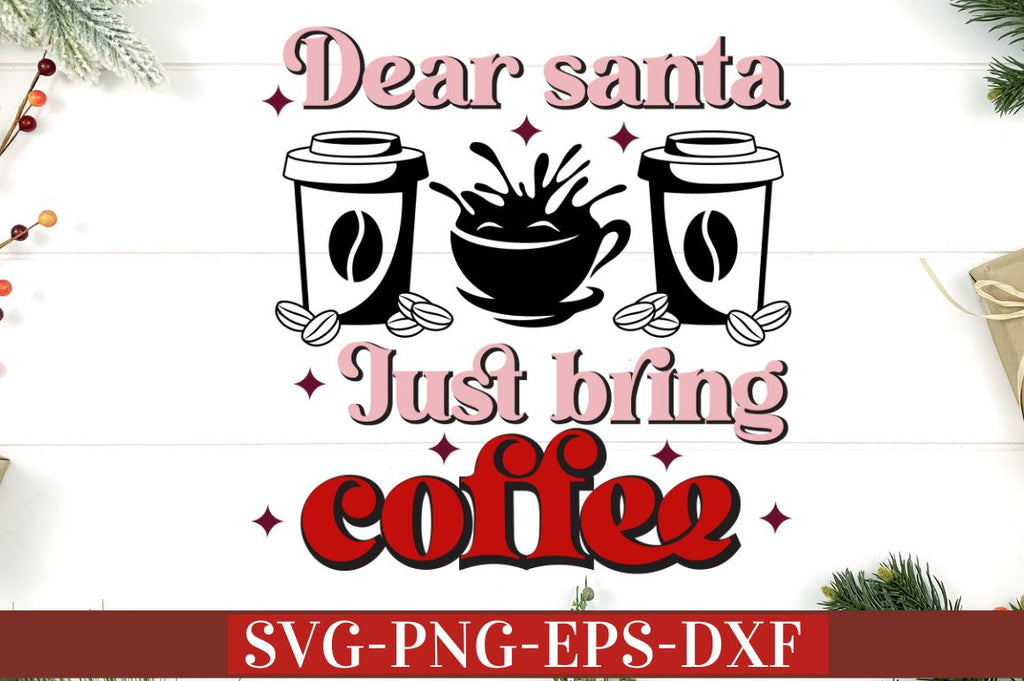 Retro Christmas Coffee SVG Bundle - So Fontsy