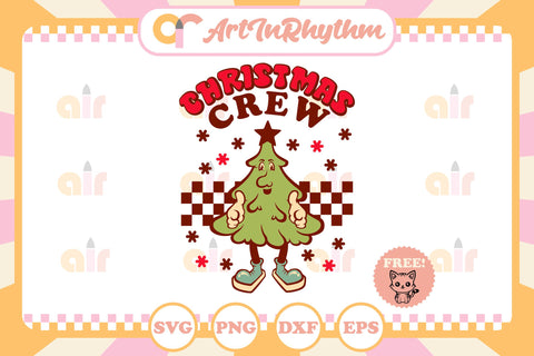 Retro Christmas crew svg SVG Artinrhythm shop 