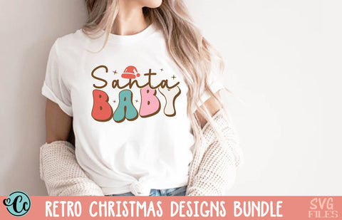 Retro Christmas Design Bundle SVG Crazy Craft 