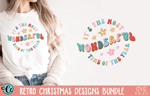 Retro Christmas Design Bundle SVG Crazy Craft 