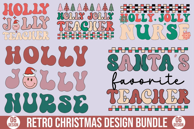 Retro Christmas Design Bundle SVG SVGista 
