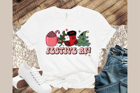Retro Christmas Festive AF Sublimation SVG designartist 