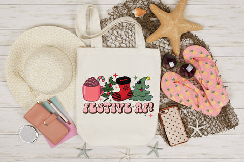 Retro Christmas Festive AF Sublimation SVG designartist 