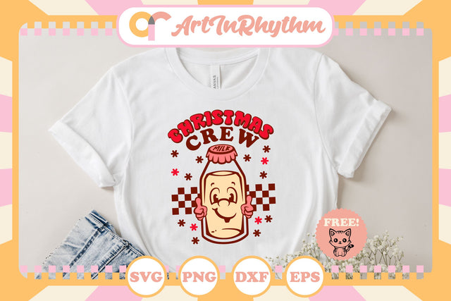 Retro Christmas milk svg SVG Artinrhythm shop 