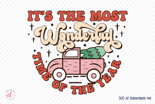 Retro Christmas PNG Sublimation Design Sublimation CraftLabSVG 