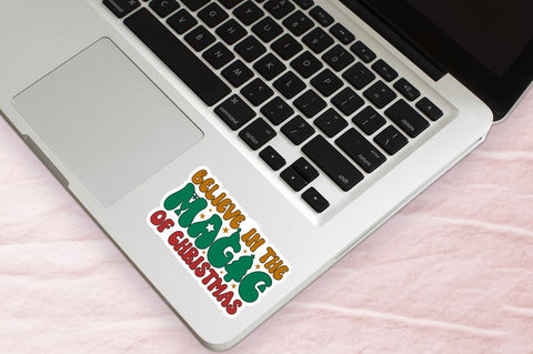 Retro Christmas Printable Stickers Bundle Sublimation Regulrcrative 