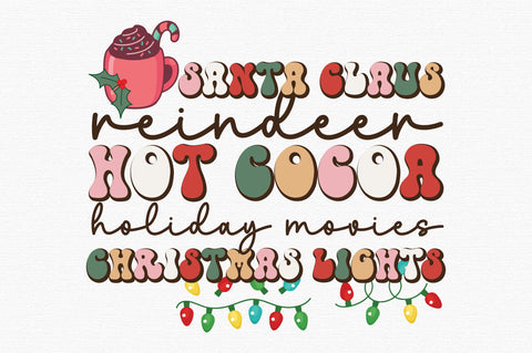 Retro Christmas Sayings Sublimation SVG designartist 