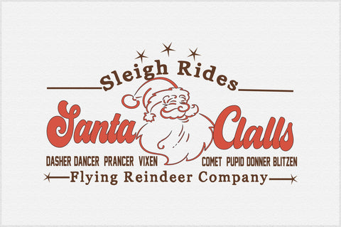 Retro Christmas Sign SVG Design Bundle Sublimation Creativeart88 