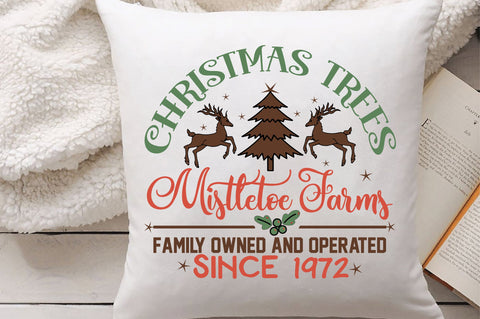 Retro Christmas Sign SVG Design Bundle Sublimation Creativeart88 