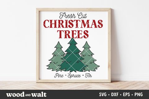 Retro Christmas Signs SVG Bundle | Holiday Signs PNG SVG Wood And Walt 