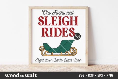 Retro Christmas Signs SVG Bundle | Holiday Signs PNG SVG Wood And Walt 