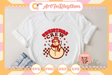Retro Christmas Snow man svg SVG Artinrhythm shop 