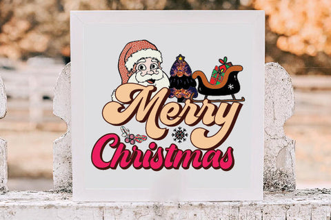 Retro Christmas Sublimation Bundle Sublimation Creativeart88 