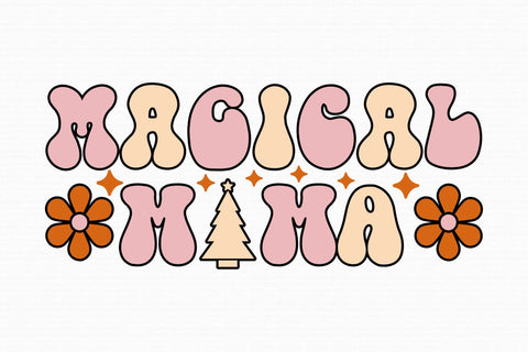 Retro Christmas Sublimation Bundle SVG Rupkotha 