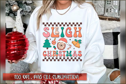 Retro Christmas Sublimation Bundle SVG Shetara Begum 