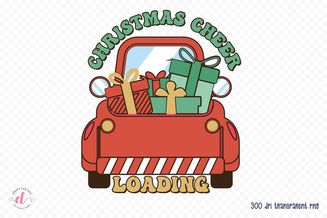 Retro Christmas Sublimation | Christmas Cheer Sublimation CraftLabSVG 