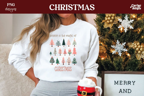 Retro Christmas Sublimation | Christmas Watercolor Sublimation Carla C Designs 
