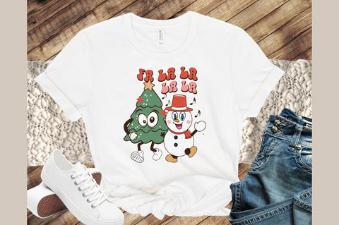 Retro Christmas Sublimation Fa La La SVG designartist 