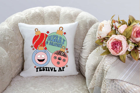 Retro Christmas Sublimation Festive AF Sublimation Creativeart88 