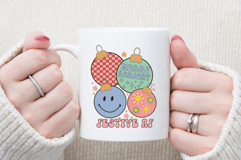 Retro Christmas Sublimation Festive AF SVG designartist 