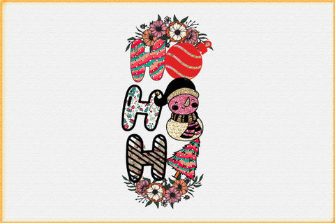 Retro Christmas Sublimation Ho Ho Ho Sublimation Creativeart88 