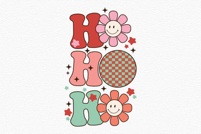 Retro Christmas Sublimation Ho Ho Ho SVG designartist 