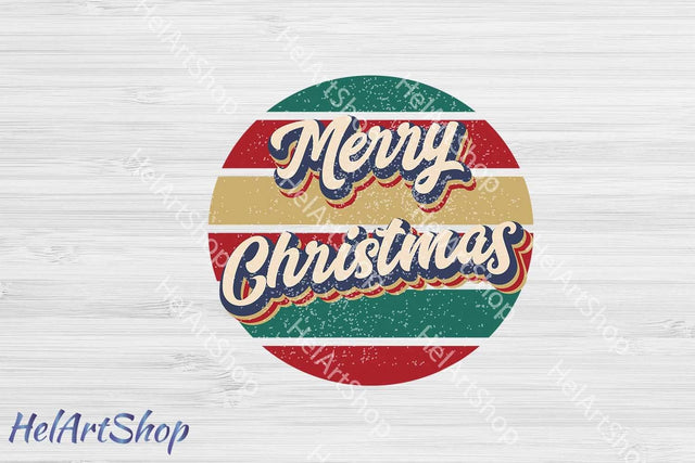 Retro Christmas Sublimation PNG Sublimation _HelArtShop_ 