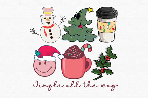 Retro Christmas Sublimation SVG designartist 