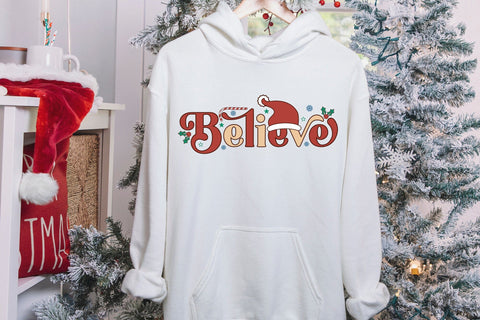 Retro Christmas SVG, Believe SVG Cut File SVG CraftLabSVG 