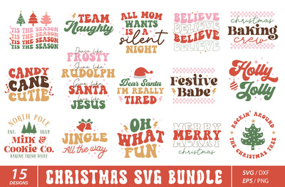 Retro Christmas SVG Bundle, Holly Jolly Svg, Christmas Svg, Png, Christmas Shirt Svg, Merry Christmas Svg, Svg Cricut, Png Sublimation SVG MD mominul islam 