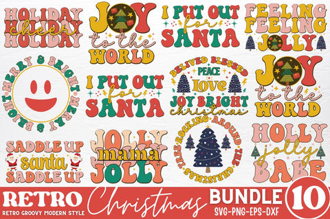 Retro Christmas SVG Bundle SVG DESIGNISTIC 