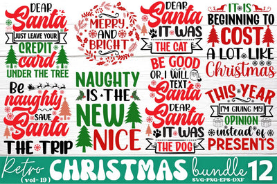 Retro Christmas SVG Bundle SVG DESIGNISTIC 