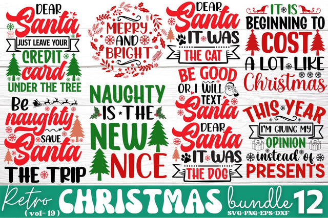 Retro Christmas SVG Bundle SVG DESIGNISTIC 