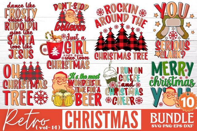 Retro Christmas SVG Bundle SVG DESIGNISTIC 