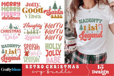 Retro Christmas Svg Bundle SVG md faruk hossain 