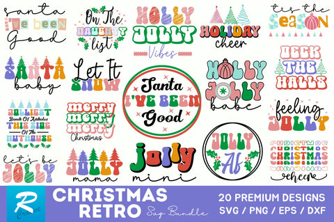 Retro Christmas Svg Bundle SVG Regulrcrative 