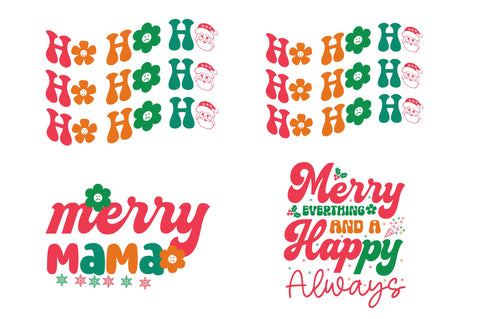 Retro Christmas SVG Bundle SVG Regulrcrative 