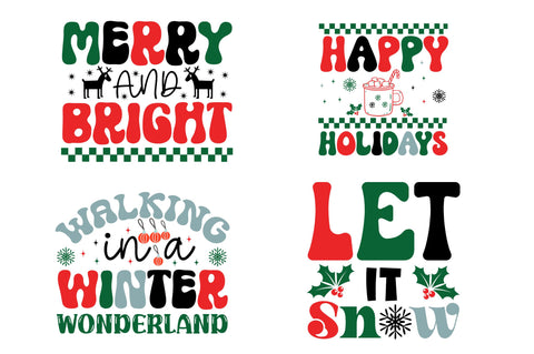 Retro Christmas SVG Bundle SVG Regulrcrative 