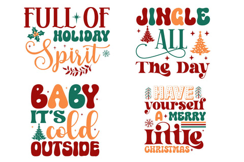 Retro Christmas SVG Bundle SVG Regulrcrative 