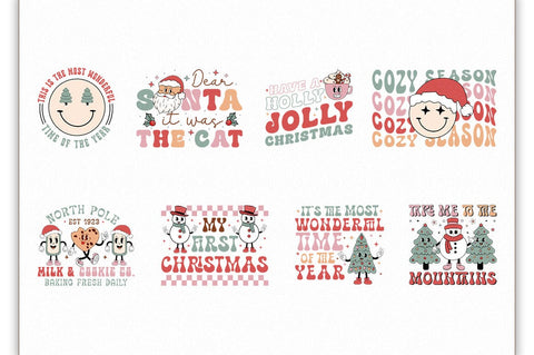 Retro Christmas SVG Bundle SVG Shetara Begum 