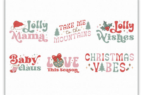 Retro Christmas SVG Bundle SVG Shetara Begum 