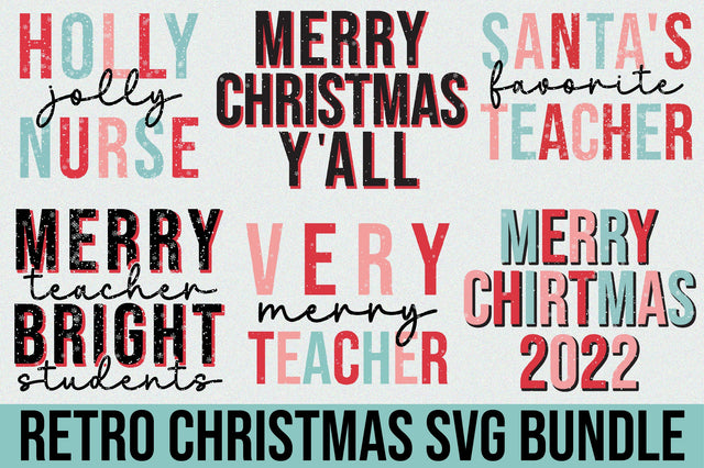 Retro Christmas Svg Bundle SVG SVGista 