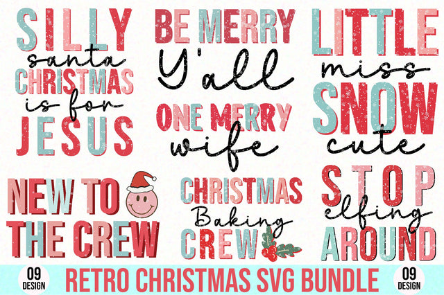 Retro Christmas Svg Bundle SVG SVGista 